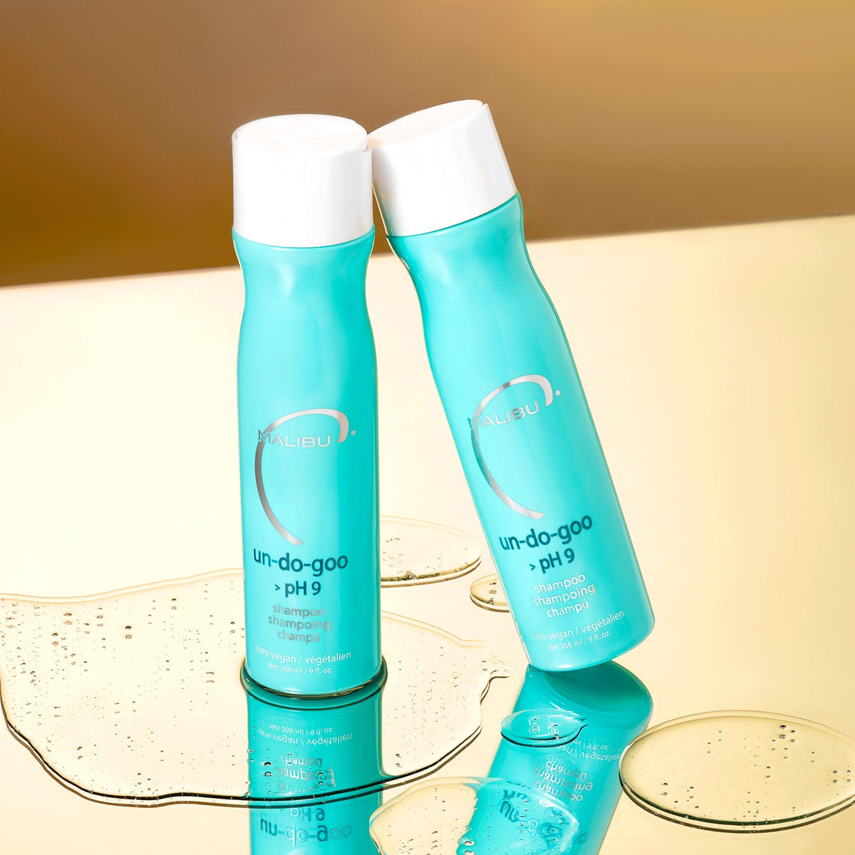 Malibu C shampoo lather texture demonstrating gentle sulfate-free suds