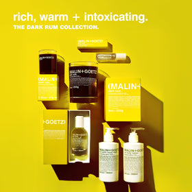 MALIN+GOETZ size comparison lineup showing 8.5, 16, and 128 ounce options