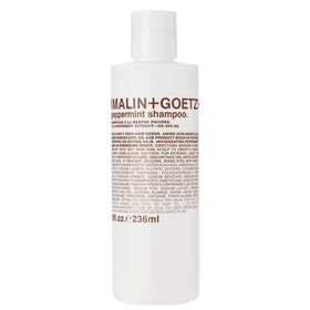 Malin + Goetz front bottle showing product and clean design for easy identification