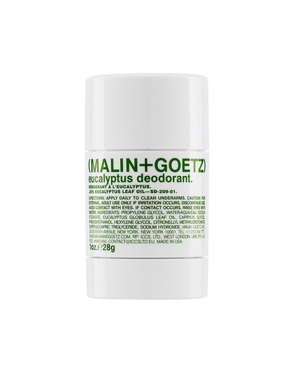 MALIN+GOETZ front view showing clear formula and travel-ready freshness