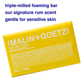 MALIN+GOETZ rum bar close-up of triple-milled texture, shows long-lasting bar