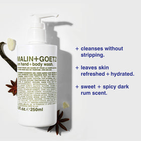 MALIN+GOETZ close-up of foam texture highlighting gentle, hydrating cleanse