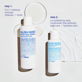 MALIN+GOETZ ingredient label highlighting vitamin E and chamomile benefit clarity