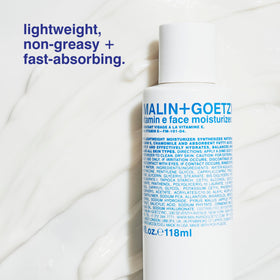 MALIN+GOETZ pump dispensing pea-sized amount showing controlled application benefit