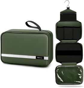 Maliton front view olive green bag showing compact capacity and sleek design