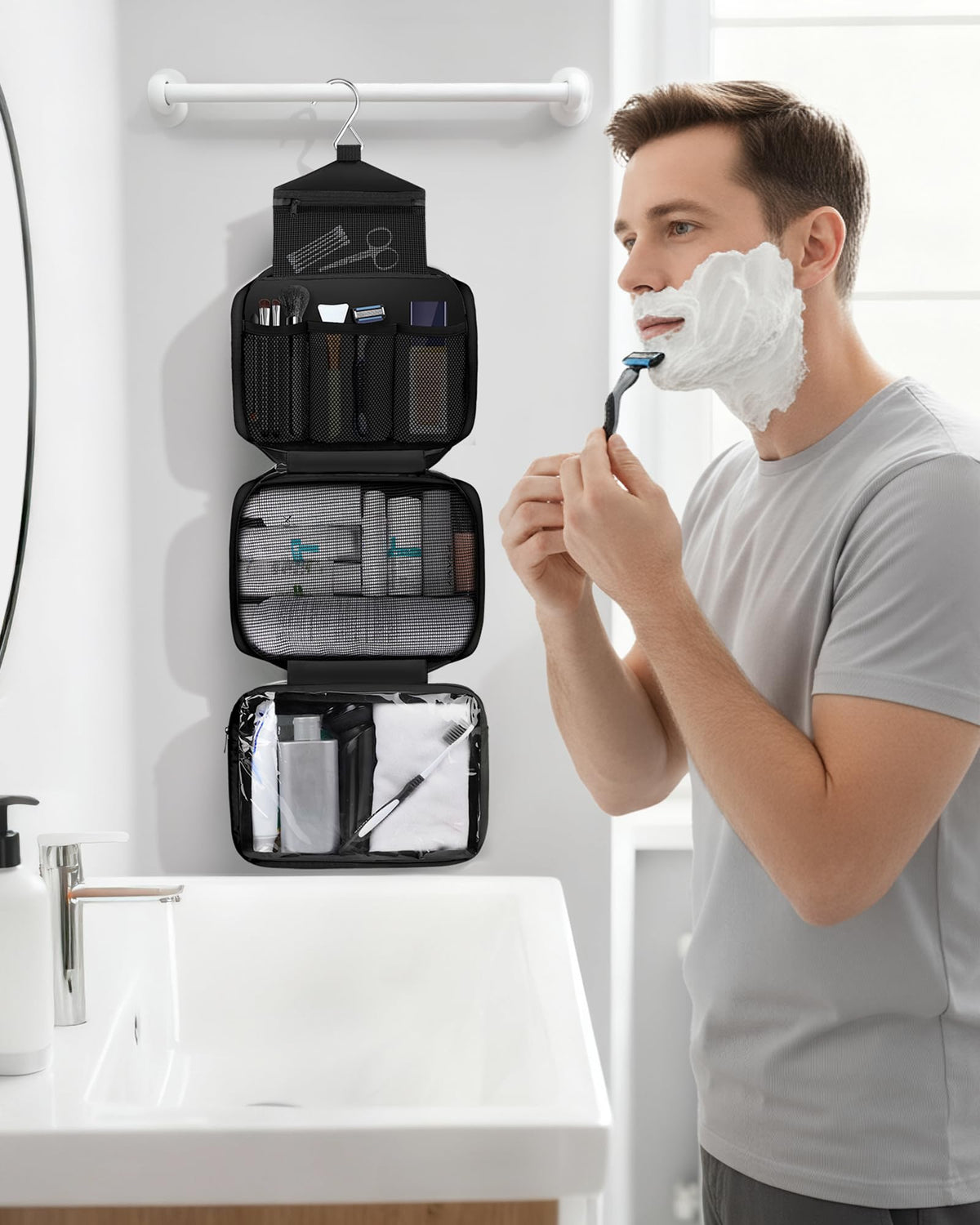 Maliton packed inside suitcase for efficient travel packing