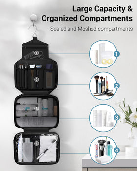 Maliton open compartments showing organized storage and easy access