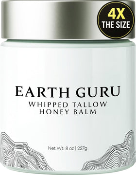 MalloMe Earth Guru XL front jar showing label and 8 oz size benefits