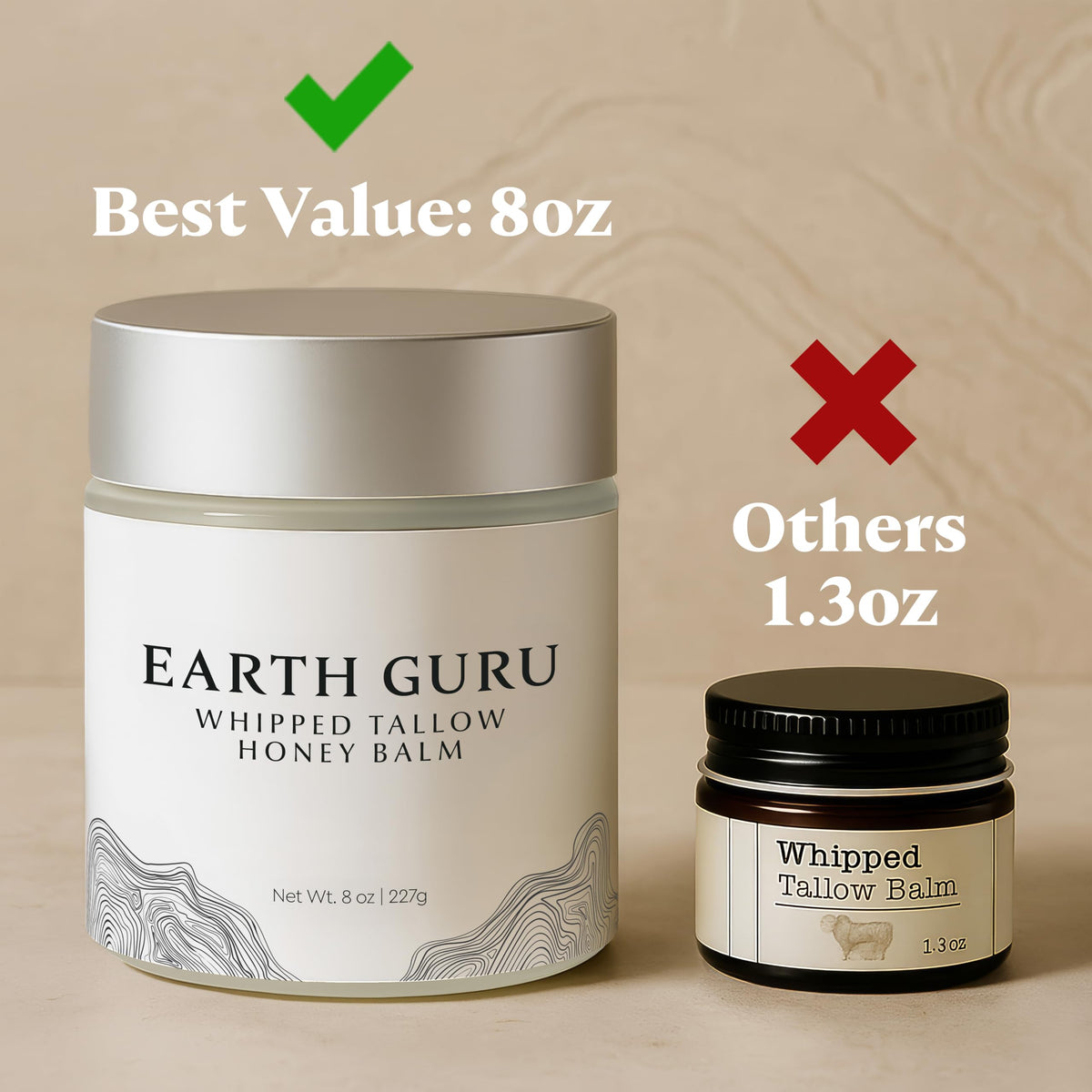 MalloMe Earth Guru XL open jar top view revealing smooth whipped balm
