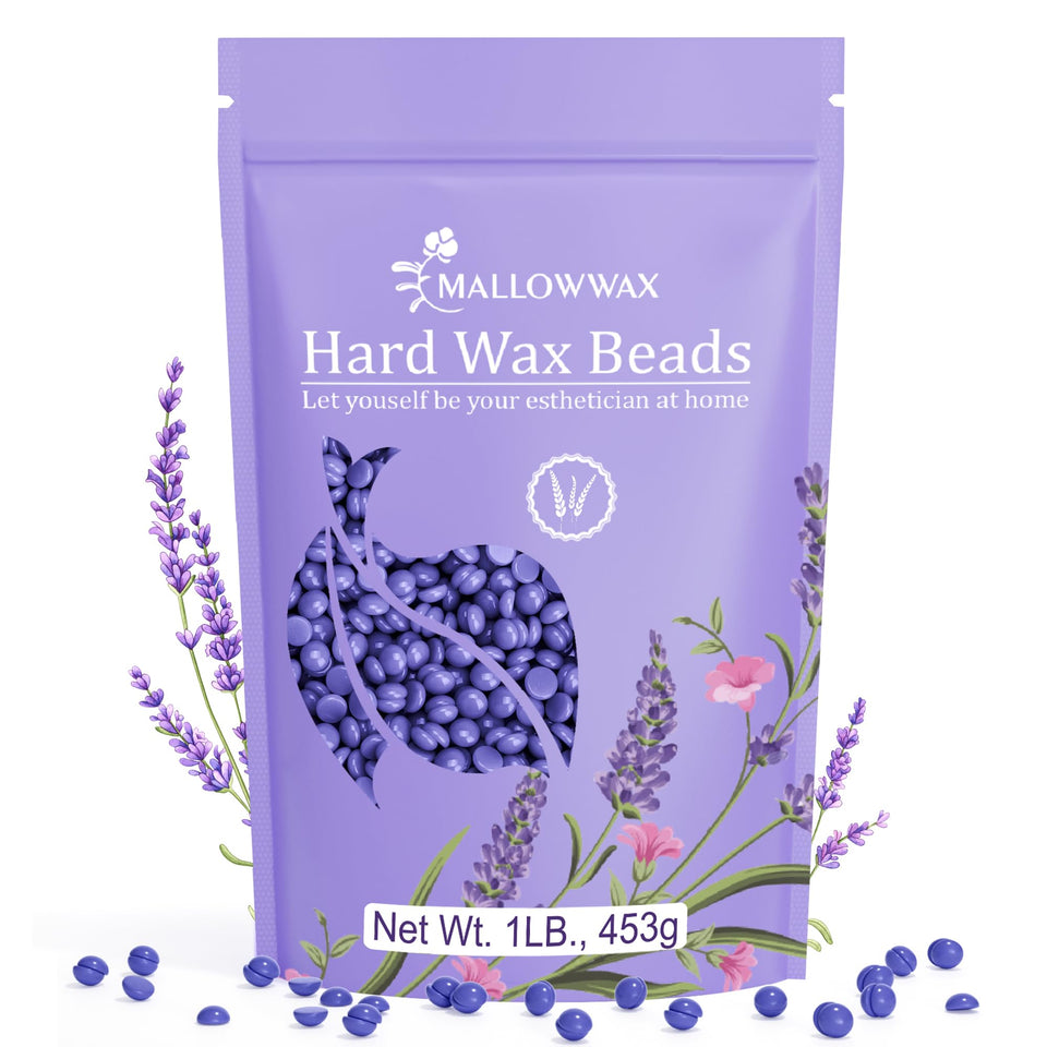 Mallowwax front packaging showing lavender scent and 16 oz size with clear benefit