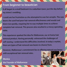 Mallowwax label close-up showing natural lavender source and ingredient clarity
