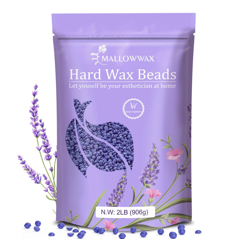 mallowwax front packaging showing 2 lb bag and lavender scent benefit of refillable supply