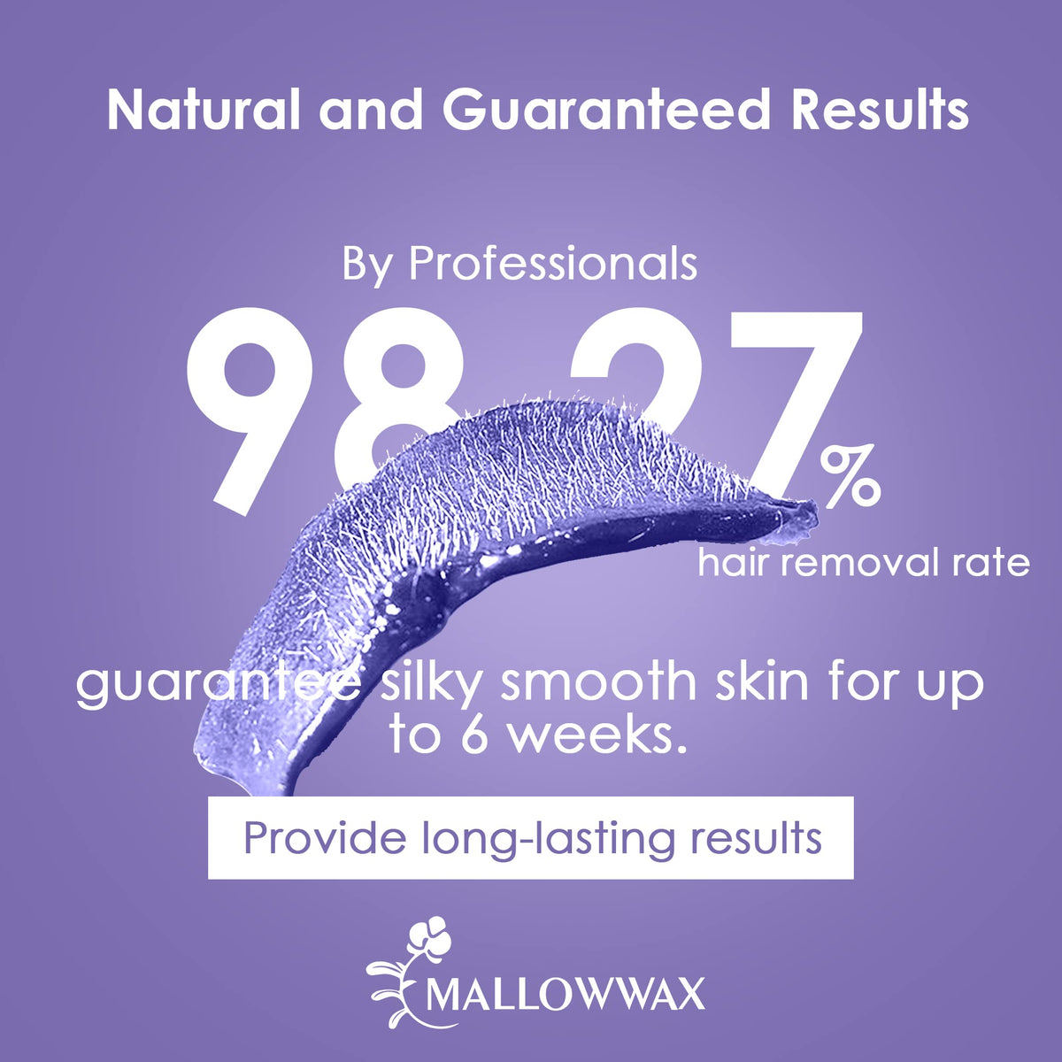 Mallowwax melted wax in warmer demonstrating creamy consistency ready to apply