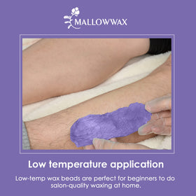 mallowwax melted wax in warmer demonstrating creamy consistency for easy application