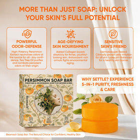MALVAY soap producing rich lather in shower demonstrating effective odor removal