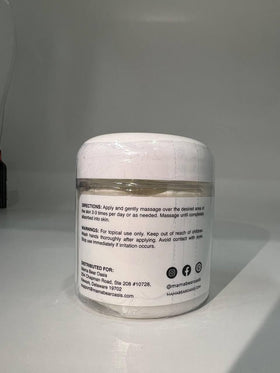 application of Mama Bear Oasis lotion on foot demonstrating easy use and lightweight feel
