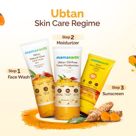 Face after rinsing showing refreshed skin with Mamaearth, reduced surface dullness