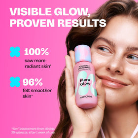MAMONDE before and after skin texture comparison showing refined, radiant complexion