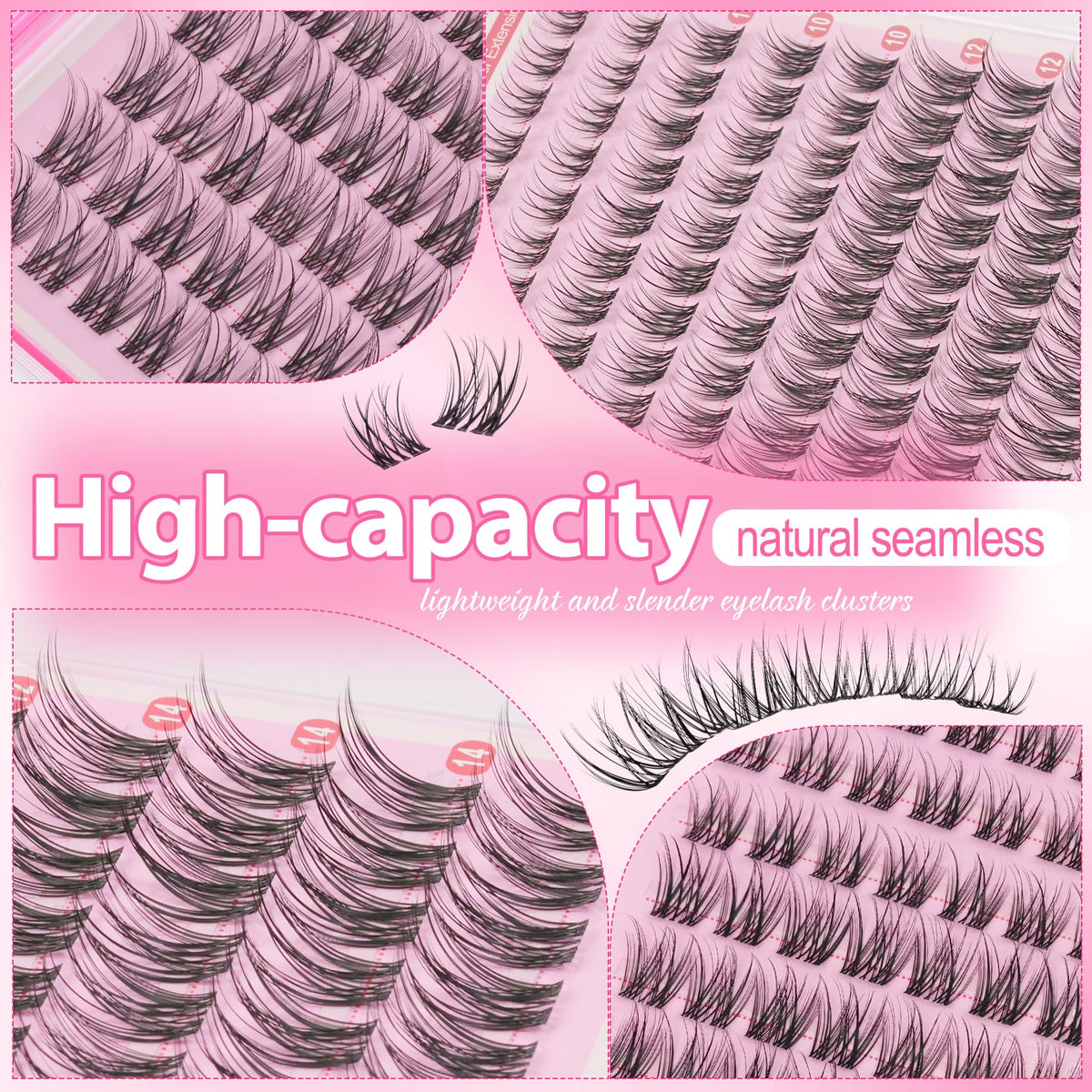 Mamzy Luxe demonstration of applying a cluster for quick DIY lash styling