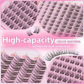 Mamzy Luxe demonstration of applying a cluster for quick DIY lash styling