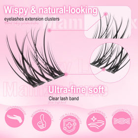 Mamzy Luxe application with tweezers demonstrating quick DIY placement and control