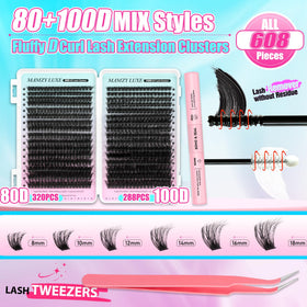 Mamzy Luxe D-curl close-up highlighting lift and natural shape