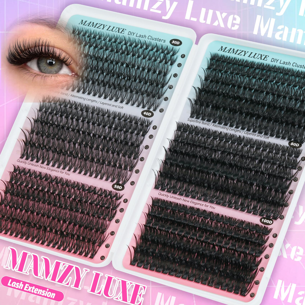 Mamzy Luxe fiber texture and CD curl profile showing lasting lifted shape