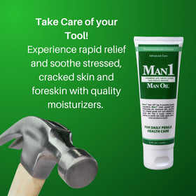 Man1 Man Oil cream texture close-up demonstrating non-greasy absorption benefit