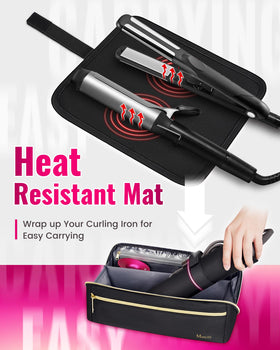 Mancro close-up of heat-resistant mat highlighting safe cooling and insulated protection