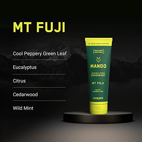 Mando being applied to underarm showing discreet odor control benefit