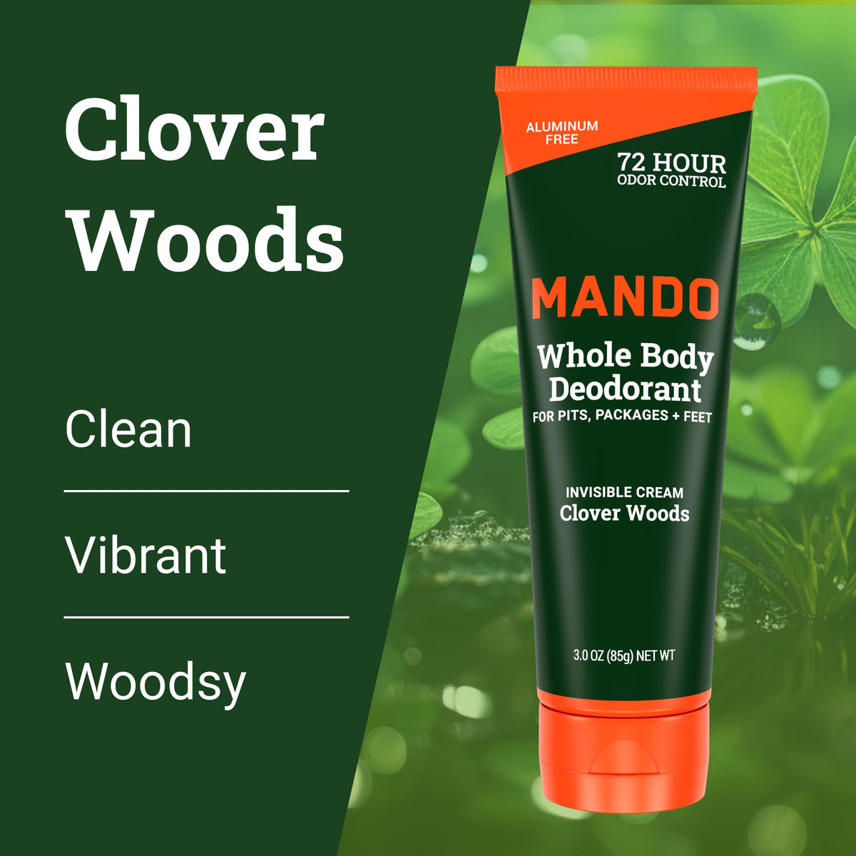 Mando applied to underarm area showing discreet invisible protection