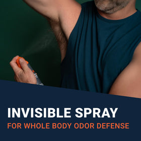 Mando body application underarm showing all-over use and confidence benefit