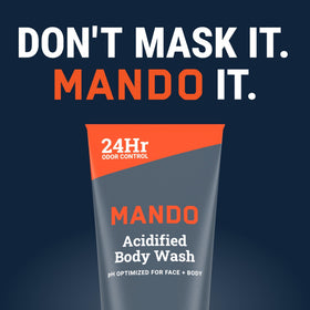 Mando bottle packed in a toiletry bag for travel convenience