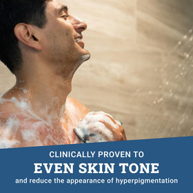 Mando applied to face, showing gentle cleansing benefit for sensitive skin