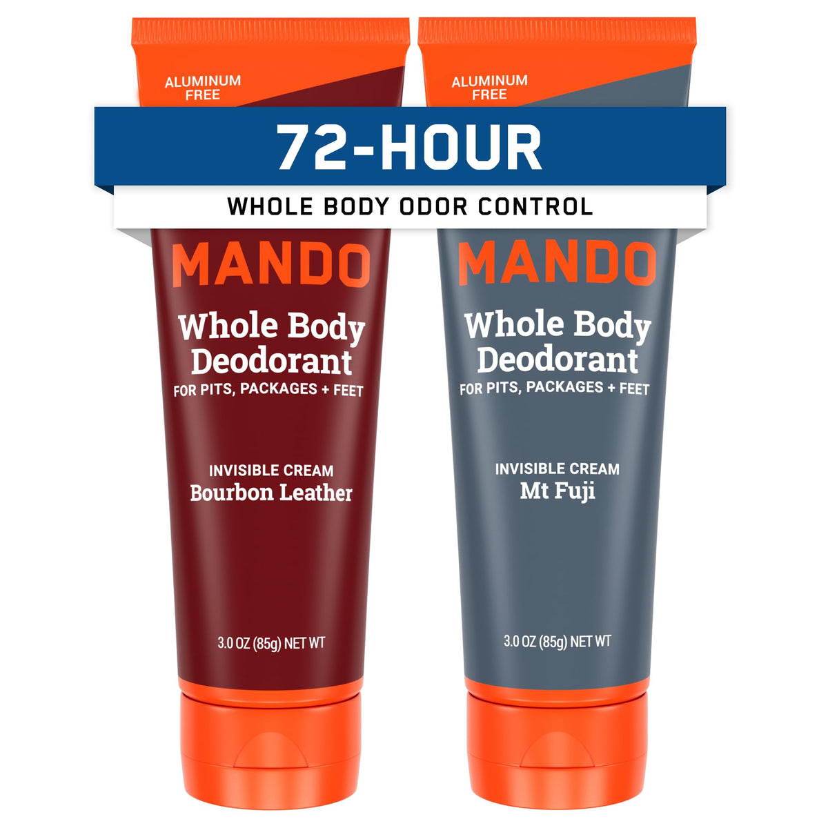 Mando front packaging showing both scents and pack benefits