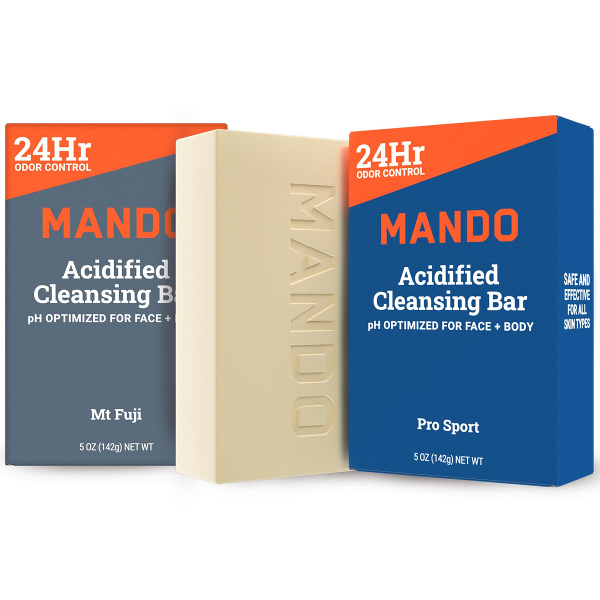 Mando front packaging showing two bars and scent names, highlighting convenience