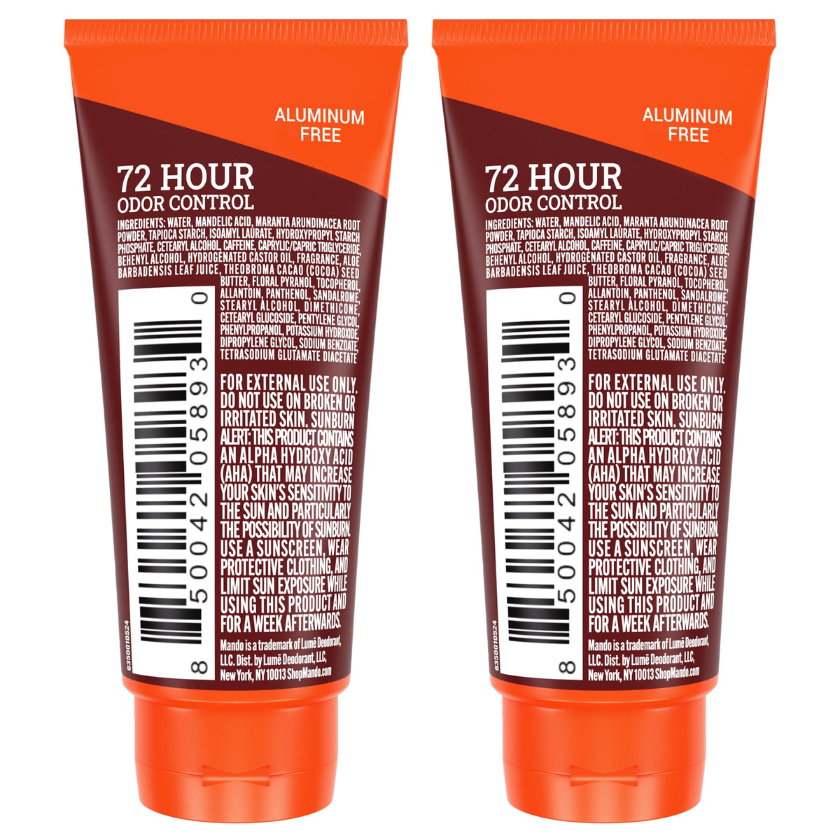 Mando tube among travel toiletries flatlay showing ideal travel companion benefit