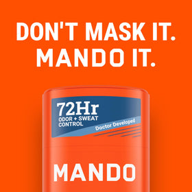 Mando Pro Sport on bathroom counter for daily morning routine