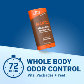 Mando smooth solid stick close-up highlighting glide and mess-free application