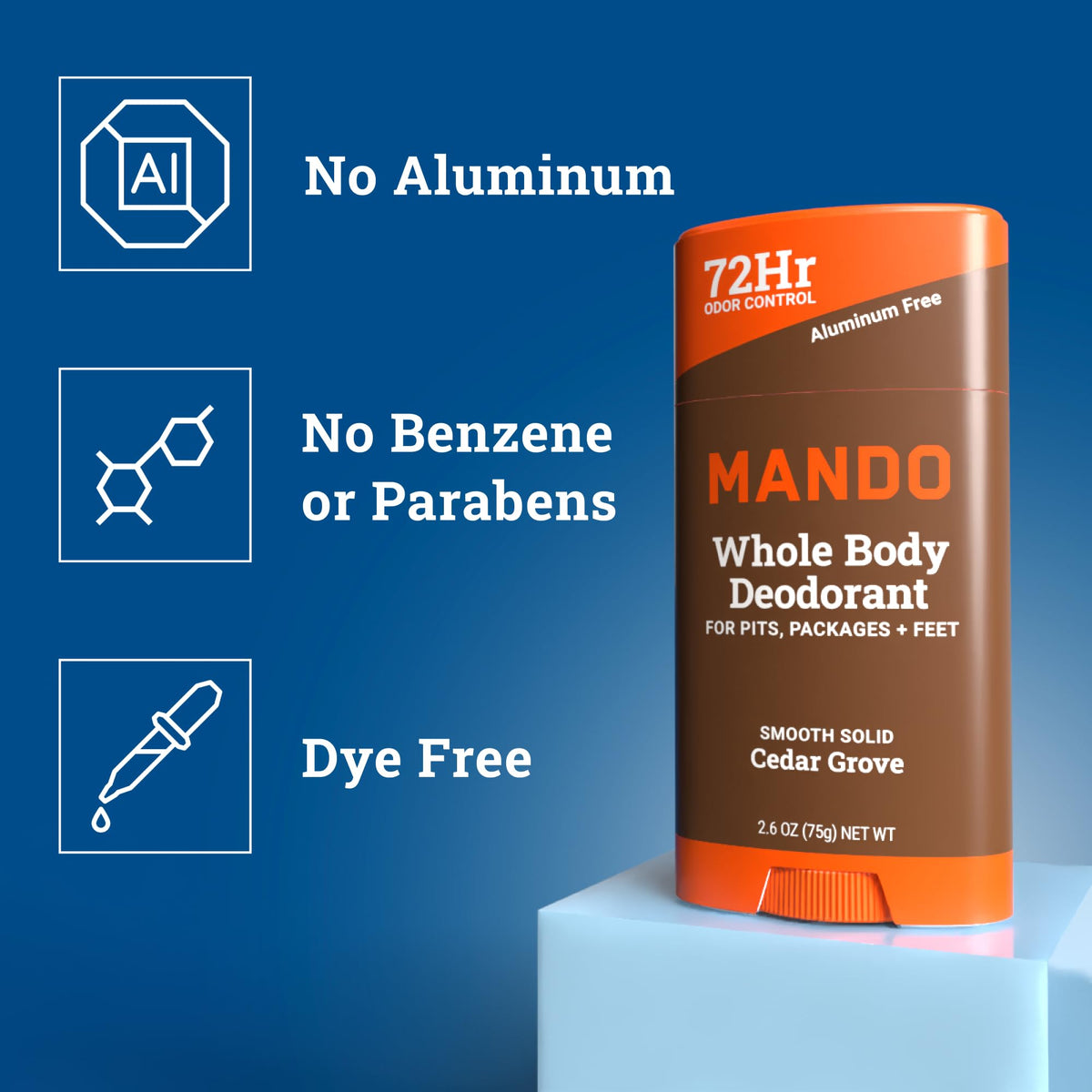 Hand holding Mando stick showing size and portability for everyday carry