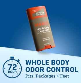 Mando stick open revealing smooth solid formula for easy application