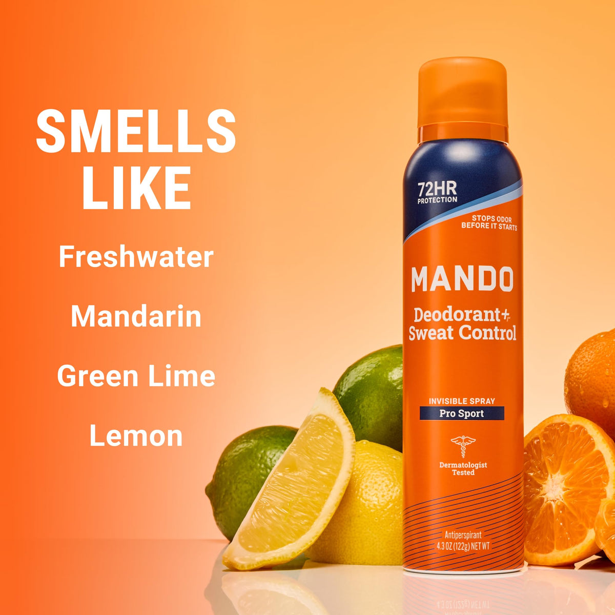 Mando close-up of spray texture demonstrating invisible finish