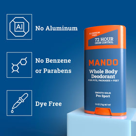 Mando texture swatch demonstrating smooth glide and non-greasy finish