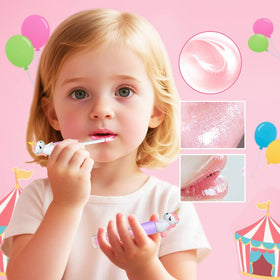 M&U MAKE YOU UP gloss sticks in small hands demonstrating easy grip and use