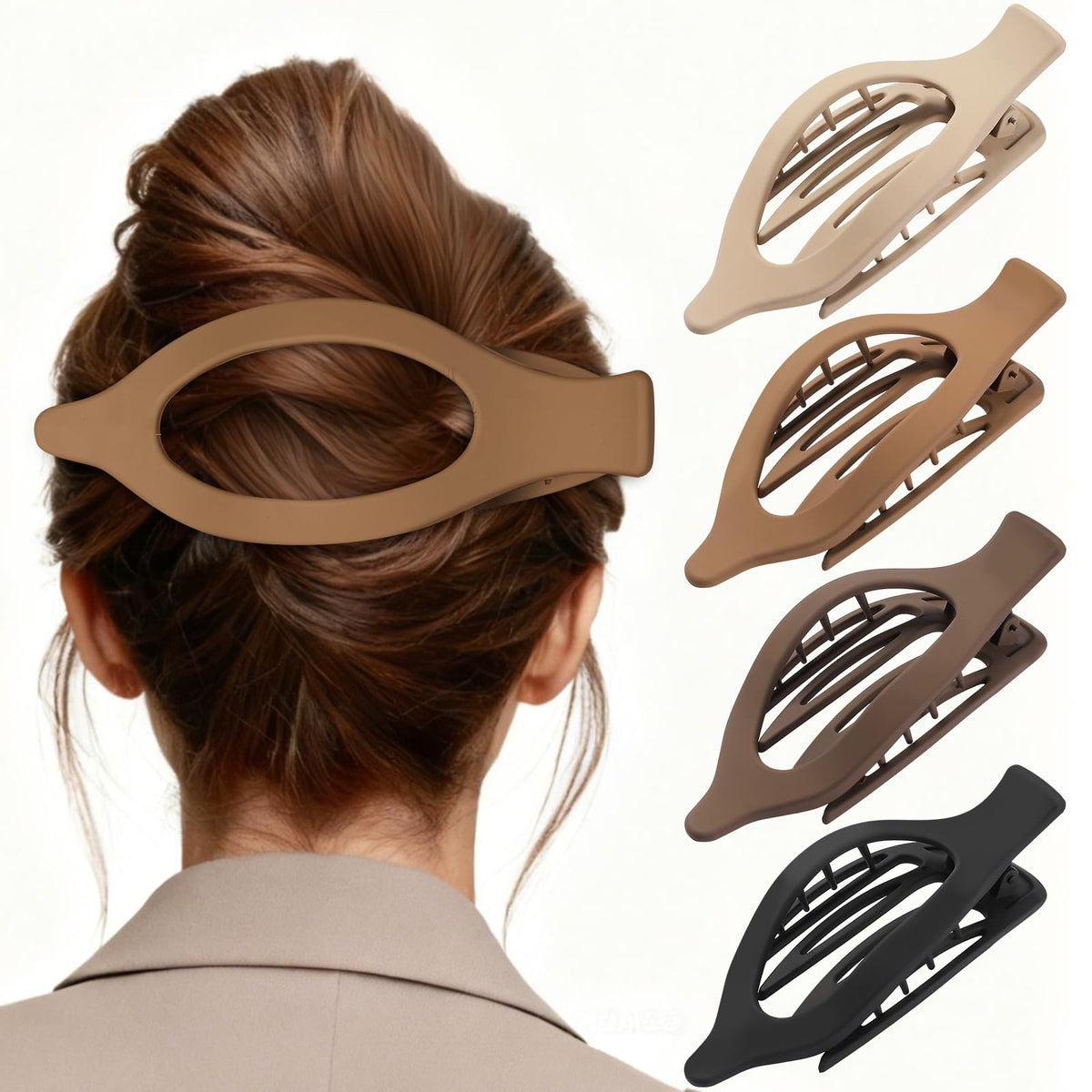 Mandydov front view of 4-pack showing neutral matte colors and compact packaging benefit