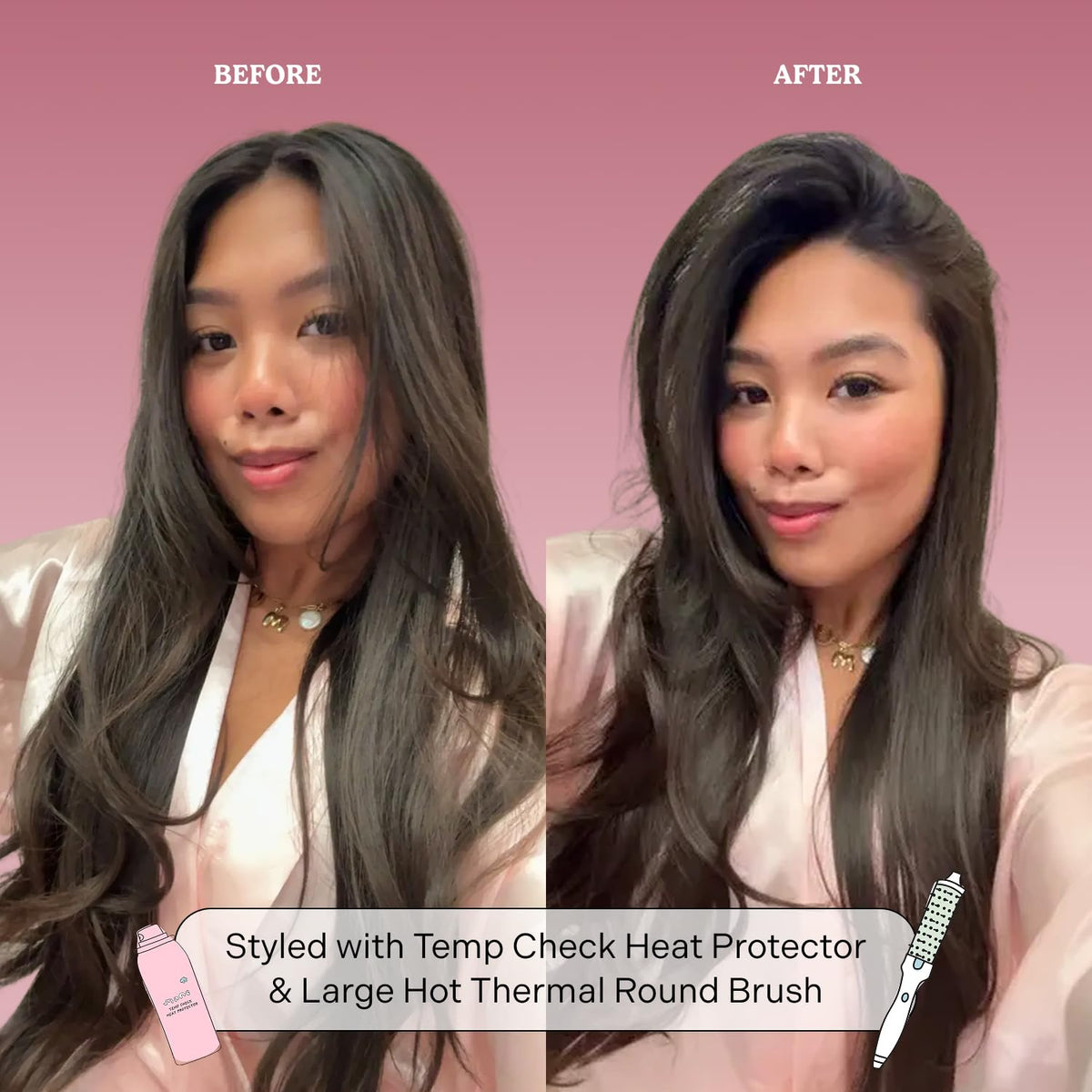 Mane brush held in hand to show size and scale for medium to long hair styling