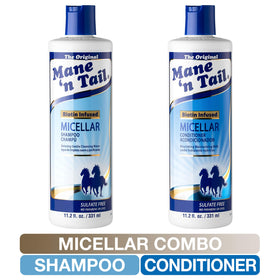 Mane 'n Tail pump dispenser with product texture demonstrating easy dosing