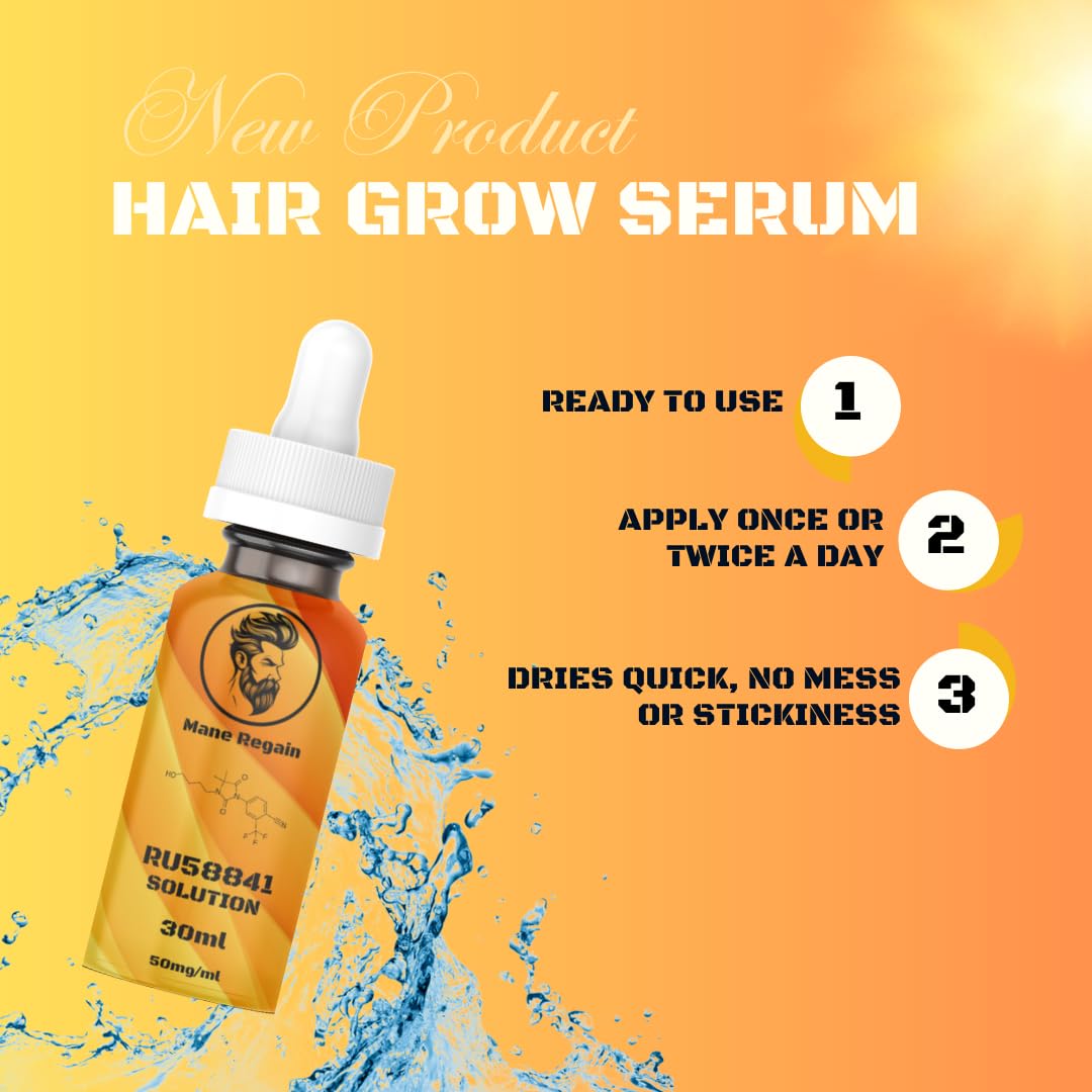 Mane Regain dropper detail dispensing solution for precise topical application benefit