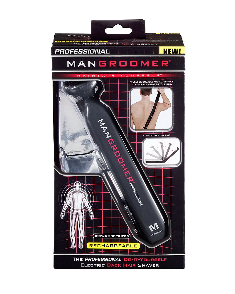MANGROOMER charging cable and dock illustrating quick recharge