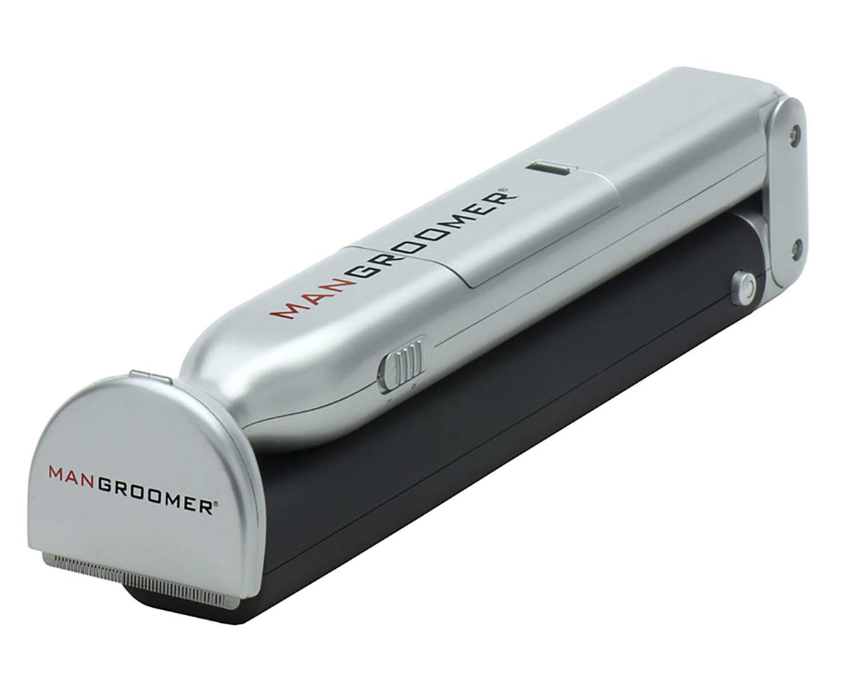 MANGROOMER extra-wide blade closeup delivering faster, smoother coverage